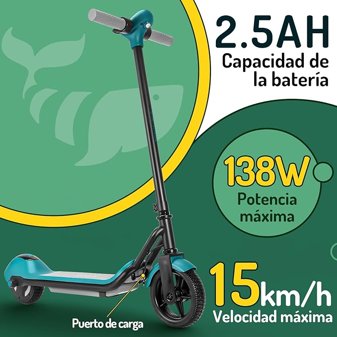 🛴 Scooter Patineta Eléctrica Infantil e2
