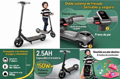 🛴 Scooter Patineta Eléctrica Infantil e2