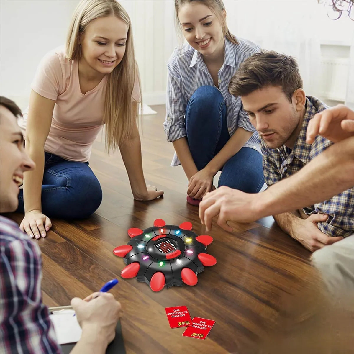 Juego de Palabras Basta 3.0 con Tablero LED – Piensa Rápido y Gana