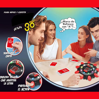 Juego de Palabras Basta 3.0 con Tablero LED – Piensa Rápido y Gana