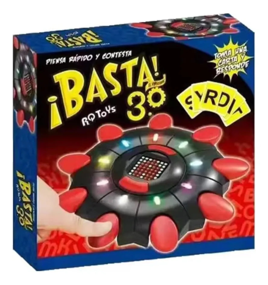 Juego de Palabras Basta 3.0 con Tablero LED – Piensa Rápido y Gana
