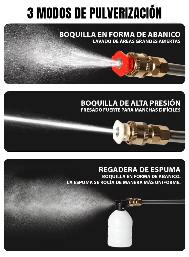 Hidrolavadora PowerJet™ 48V – Doble Batería + Boquilla Multifunción