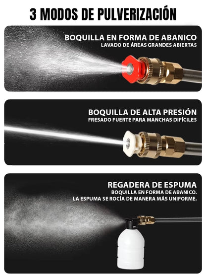 Hidrolavadora PowerJet™ 48V – Doble Batería + Boquilla Multifunción