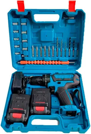 Taladro ProDrill™ 2X – Inalámbrico, Potente y con Doble Batería