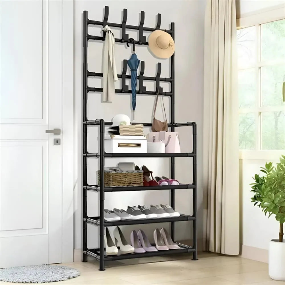 Zapatero Perchero 5 Niveles – Organizador Multifuncional