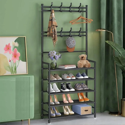 Zapatero Perchero 5 Niveles – Organizador Multifuncional